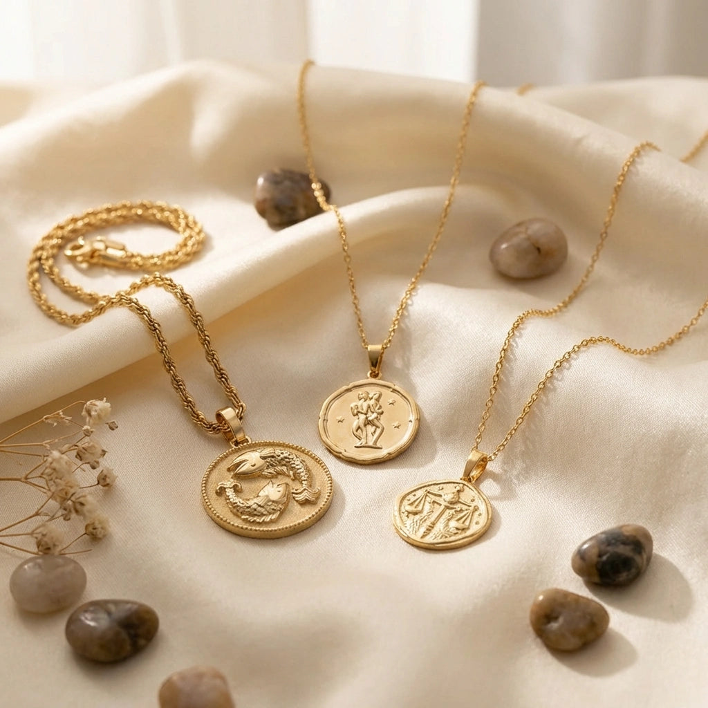 Gold Plated Zodiac Sign Necklace