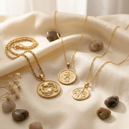 Gold Plated Zodiac Sign Necklace