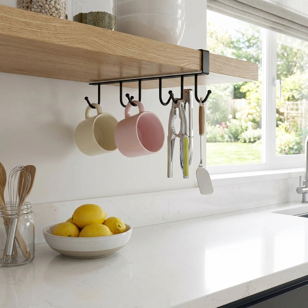 Mug Cups Wine Glasses Storage Hooks Kitchen
