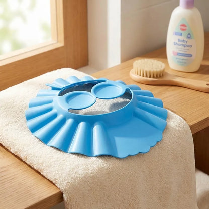 Baby Adjustable Safe Bathing Shower Cap (Pack of 2)