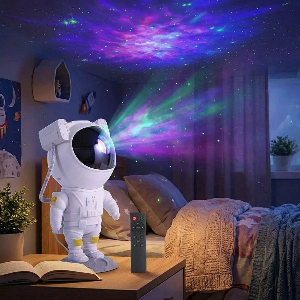 Astronaut Galaxy Projector - 360 Magnetic Head Rotation, Remote Control