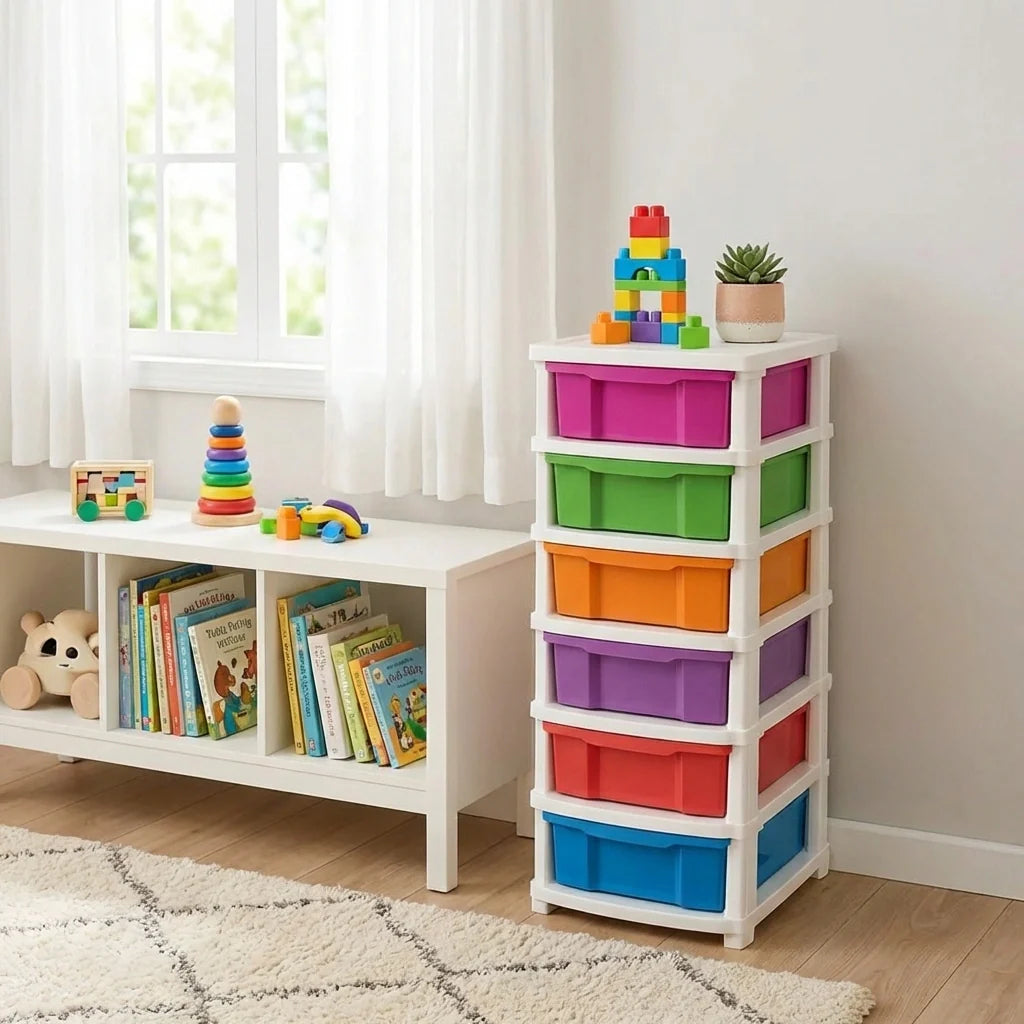 6-Layer Colorful Storage Drawers