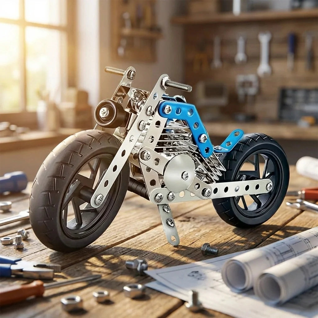 Metal Cruiser Motorcycle Construction Kit