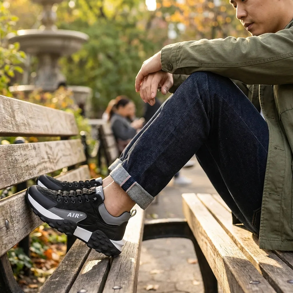 Men's Casual Shoes Thick Base Sneakers