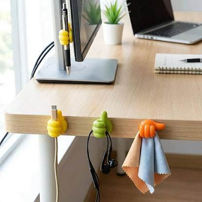 Thumb up Hooks Multipurpose Holder (Pack of 10)
