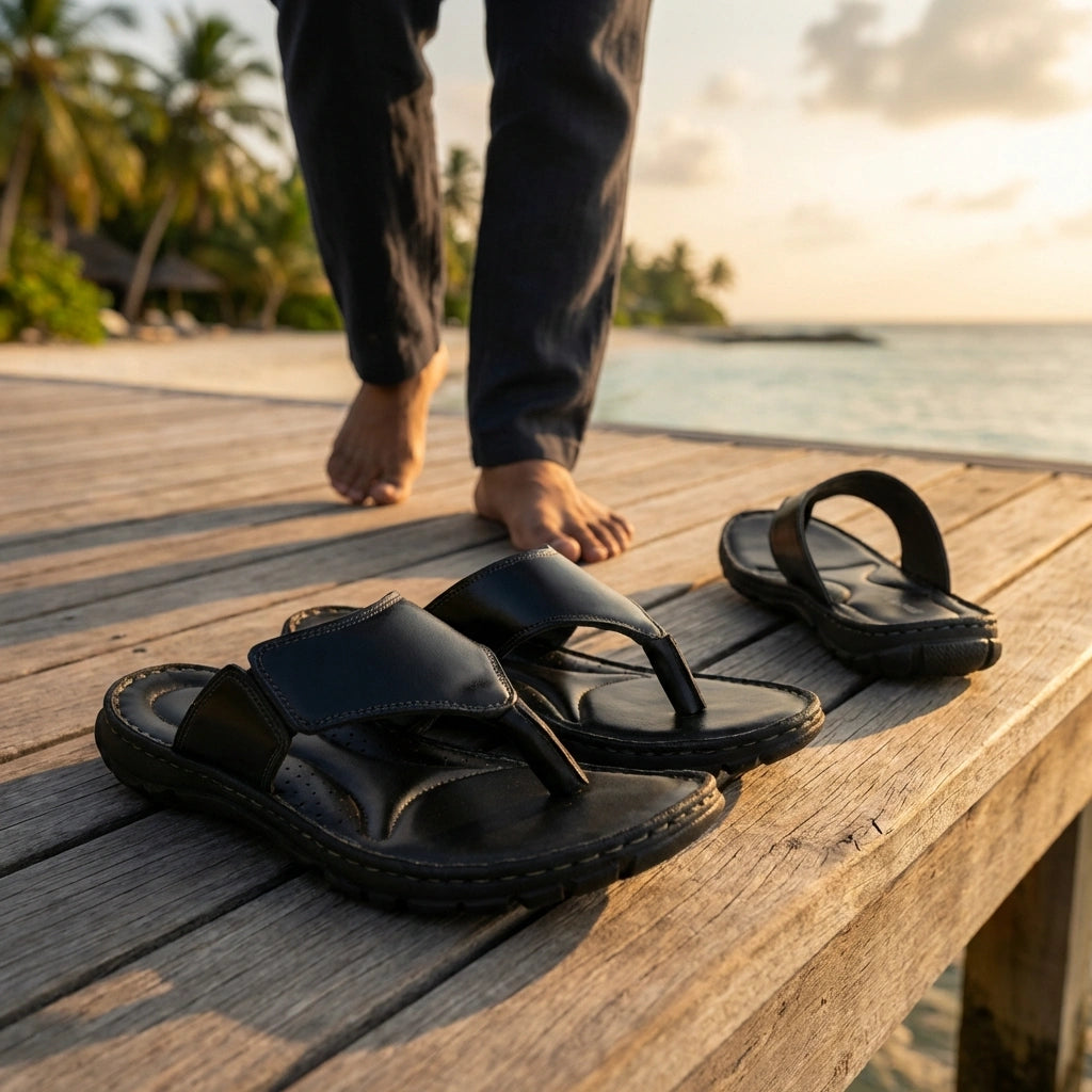 CloudStep Leather Slippers