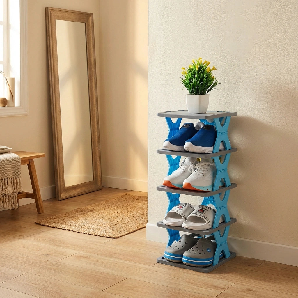 Smart Foldable Shoes Tier Shoe Rack 4 Layer