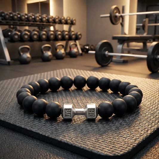 Black Matte Agate Onyx Beads Bracelet Pack of 2