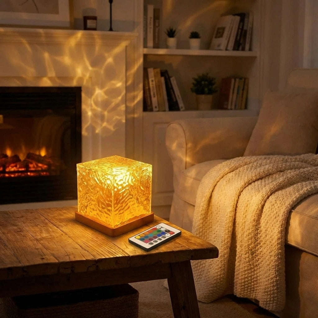 Rotating Ripple Night Light