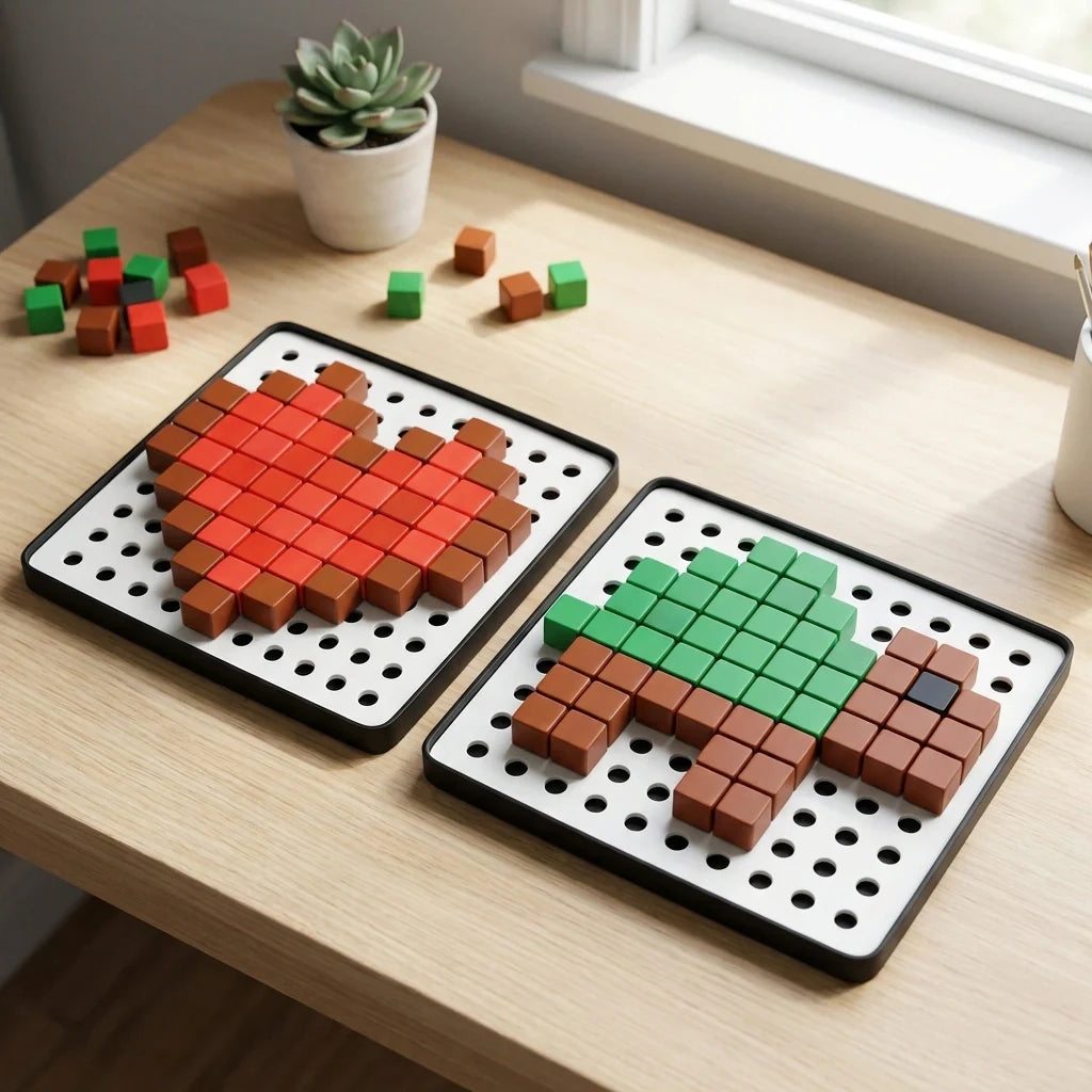 Educational Pixel Cubes Toy