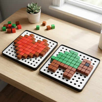 Educational Pixel Cubes Toy