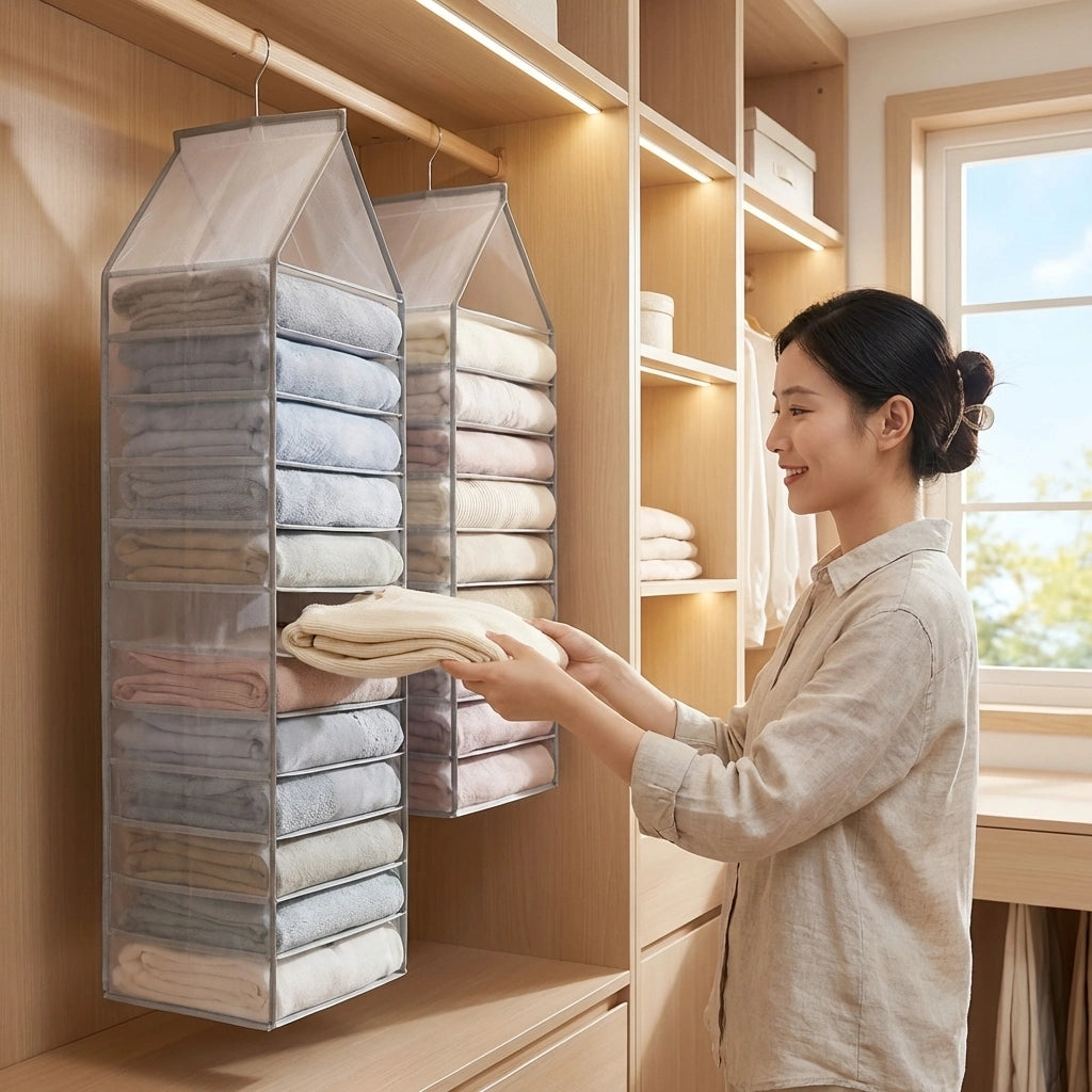 Foldable Hanging Closet Organizer