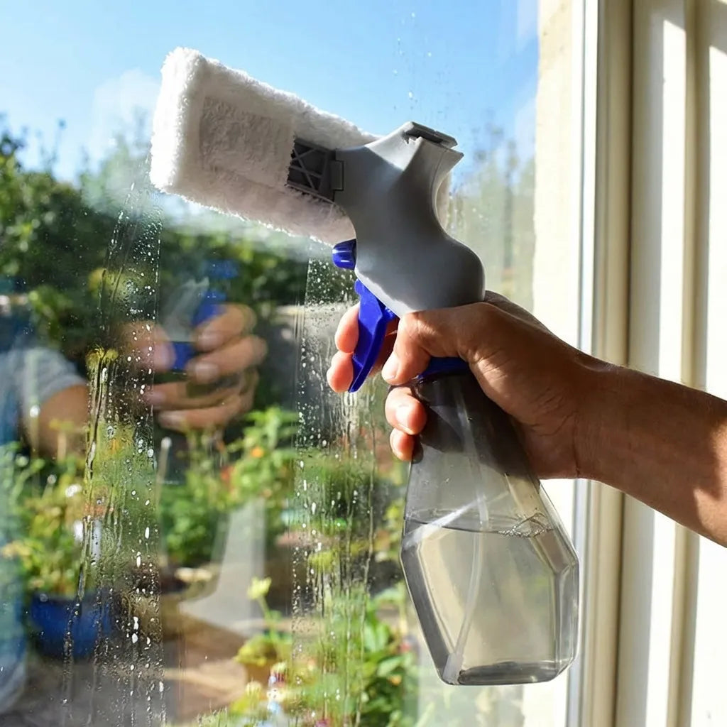 3-in-1 Spray Glass Cleaner Brush