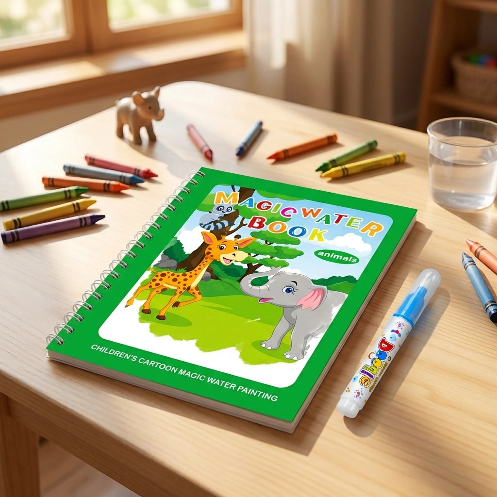 Reusable Magic Water Painting Book