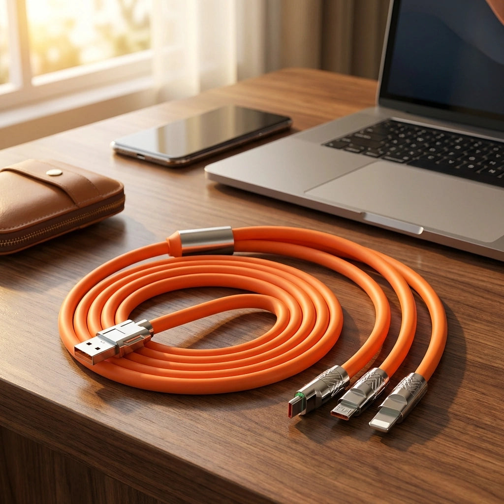 3-in-1 Retractable Charging Cable