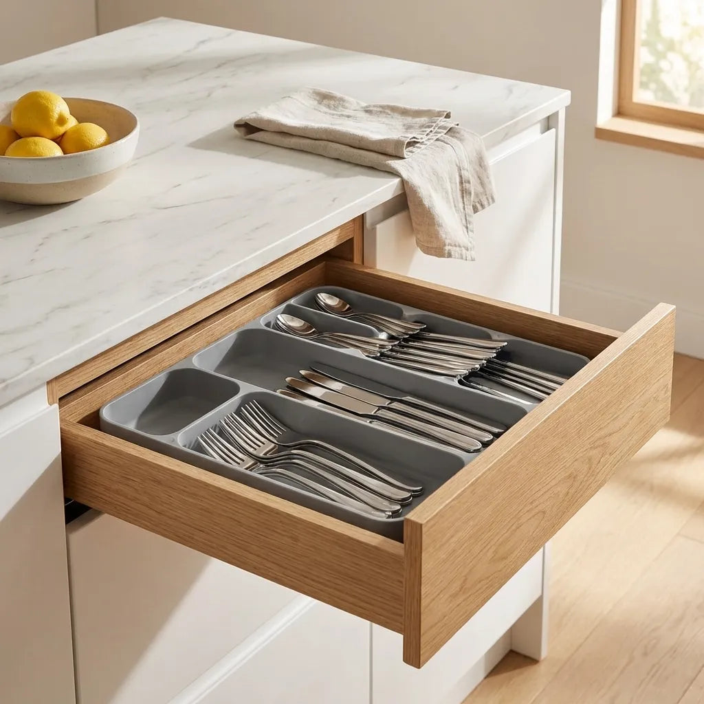 1 Pc Cutlery Tray Box Used For Storing