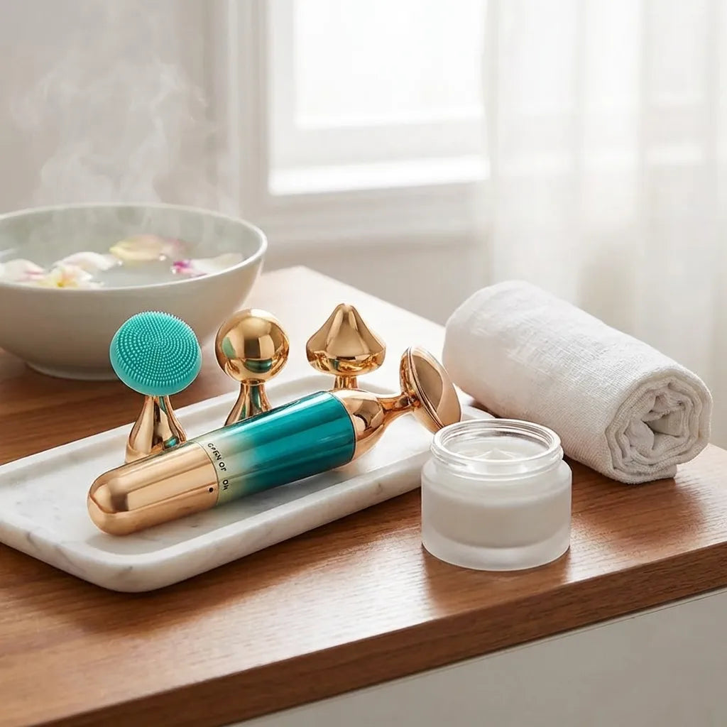 3-in-1 Massager – Spa-Like Care for Face, Eyes & Neck