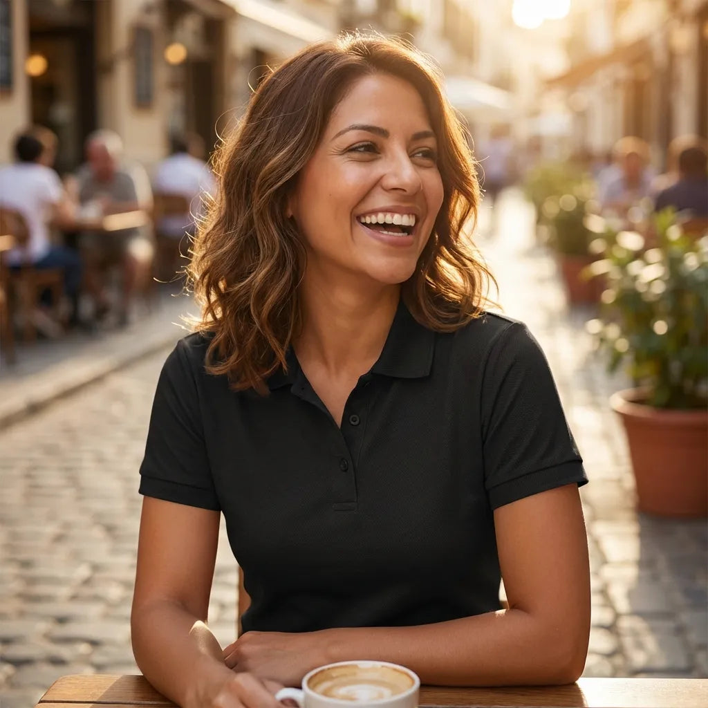 Essential Black Polo