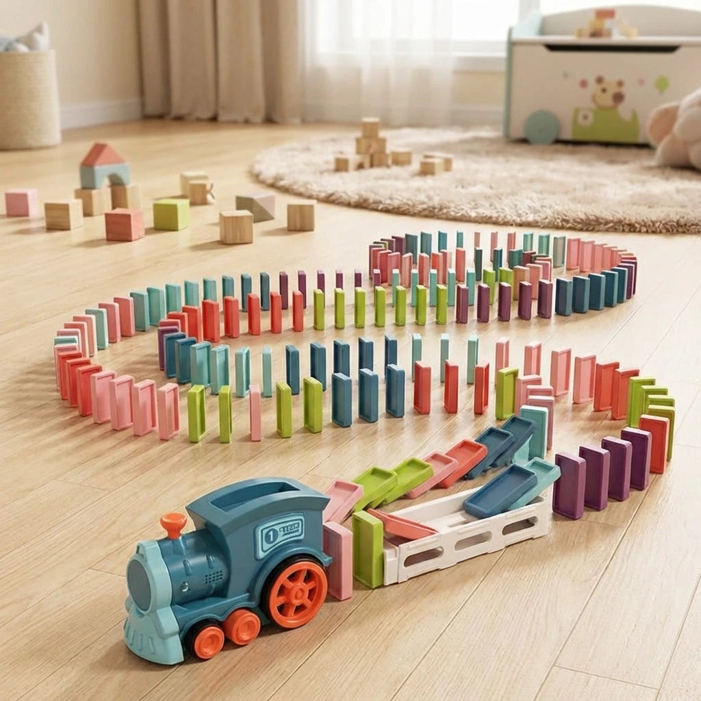 Kids' Domino Train Toy Set