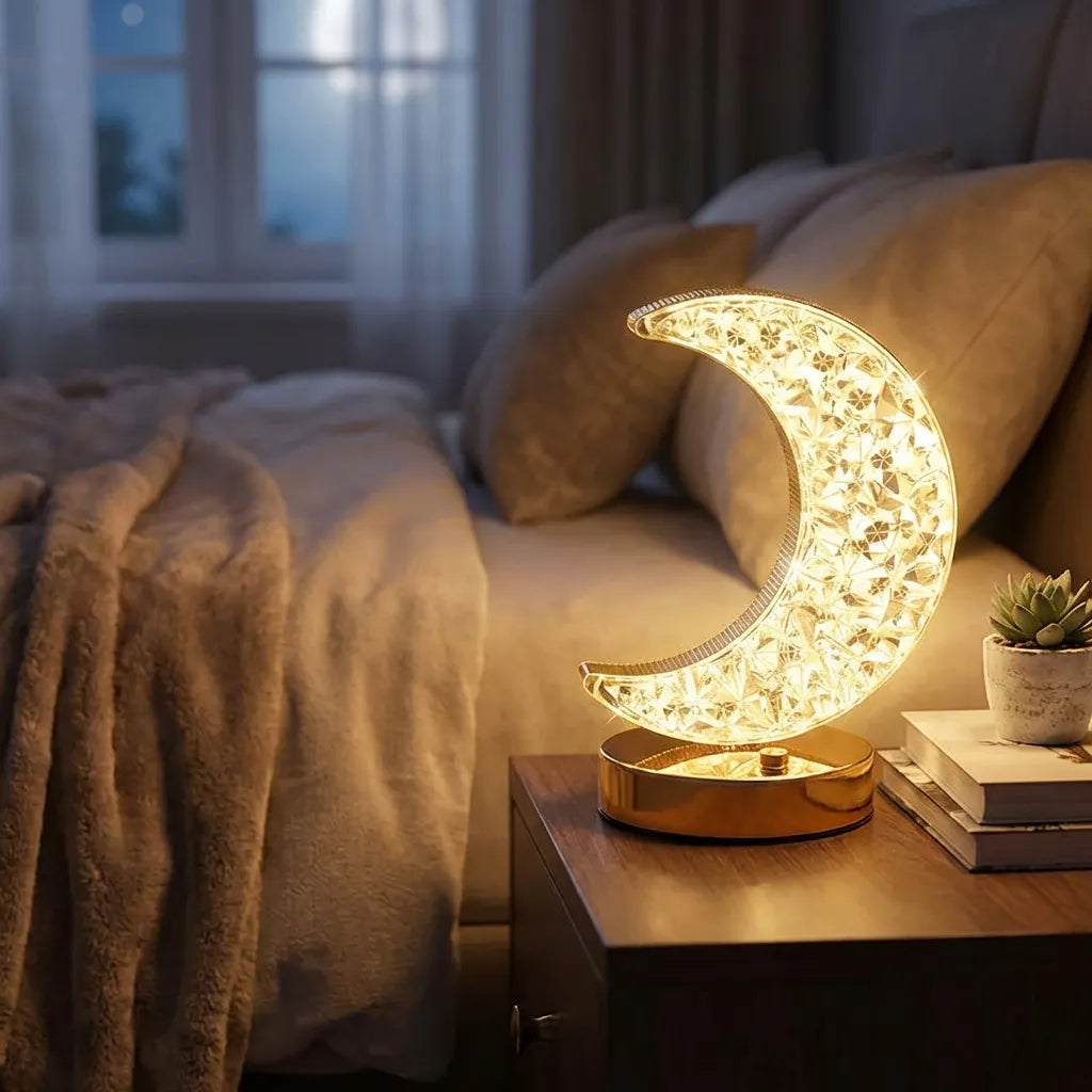 Moon Shape Touch Table Lamp