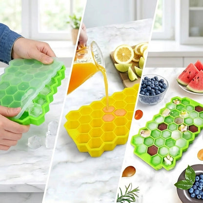 Premium Silicone Ice Trays (Pack of 2)