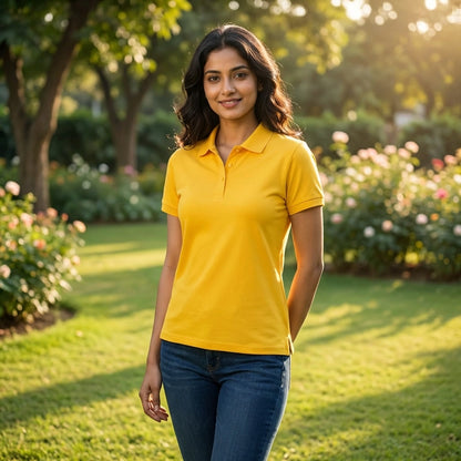 Bright Yellow Polo Tee