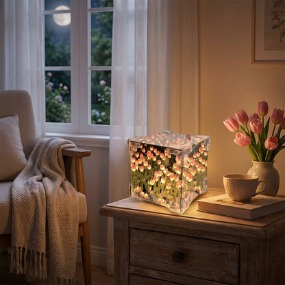Tulip Cube Mirror Lamp