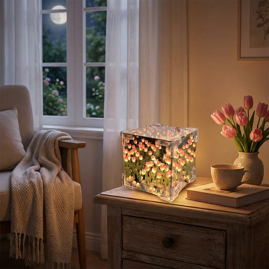 Tulip Cube Mirror Lamp
