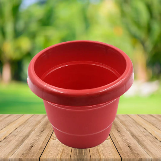 13cm Heavy-Duty Plastic Plant Pot - Garden & Outdoors