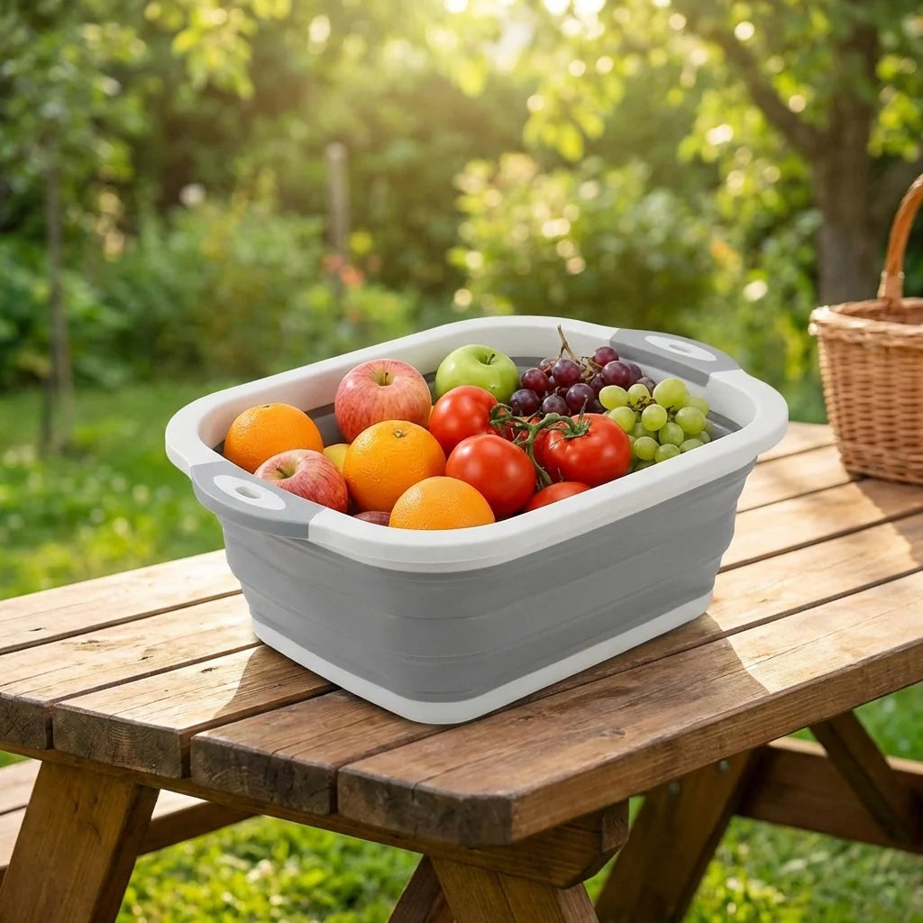Collapsible Cutting Board Basket