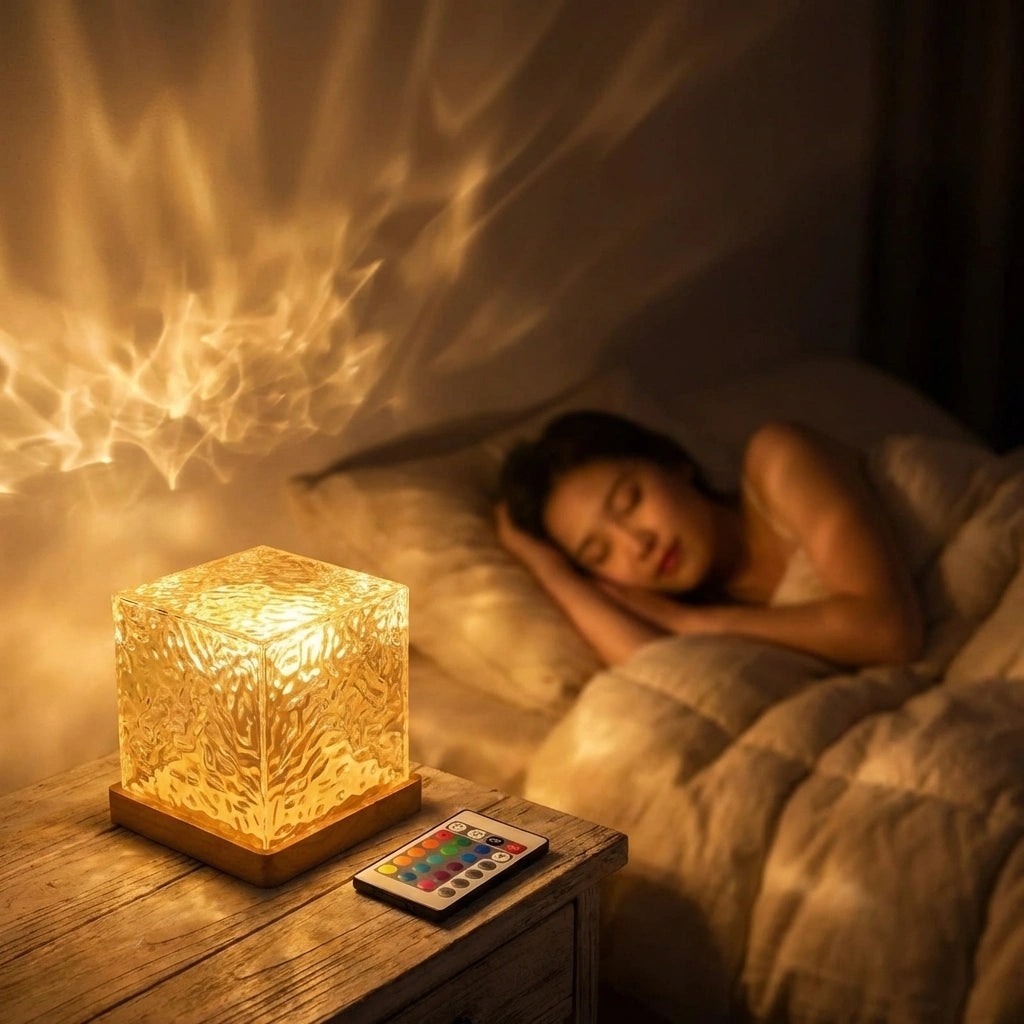 Rotating Ripple Night Light