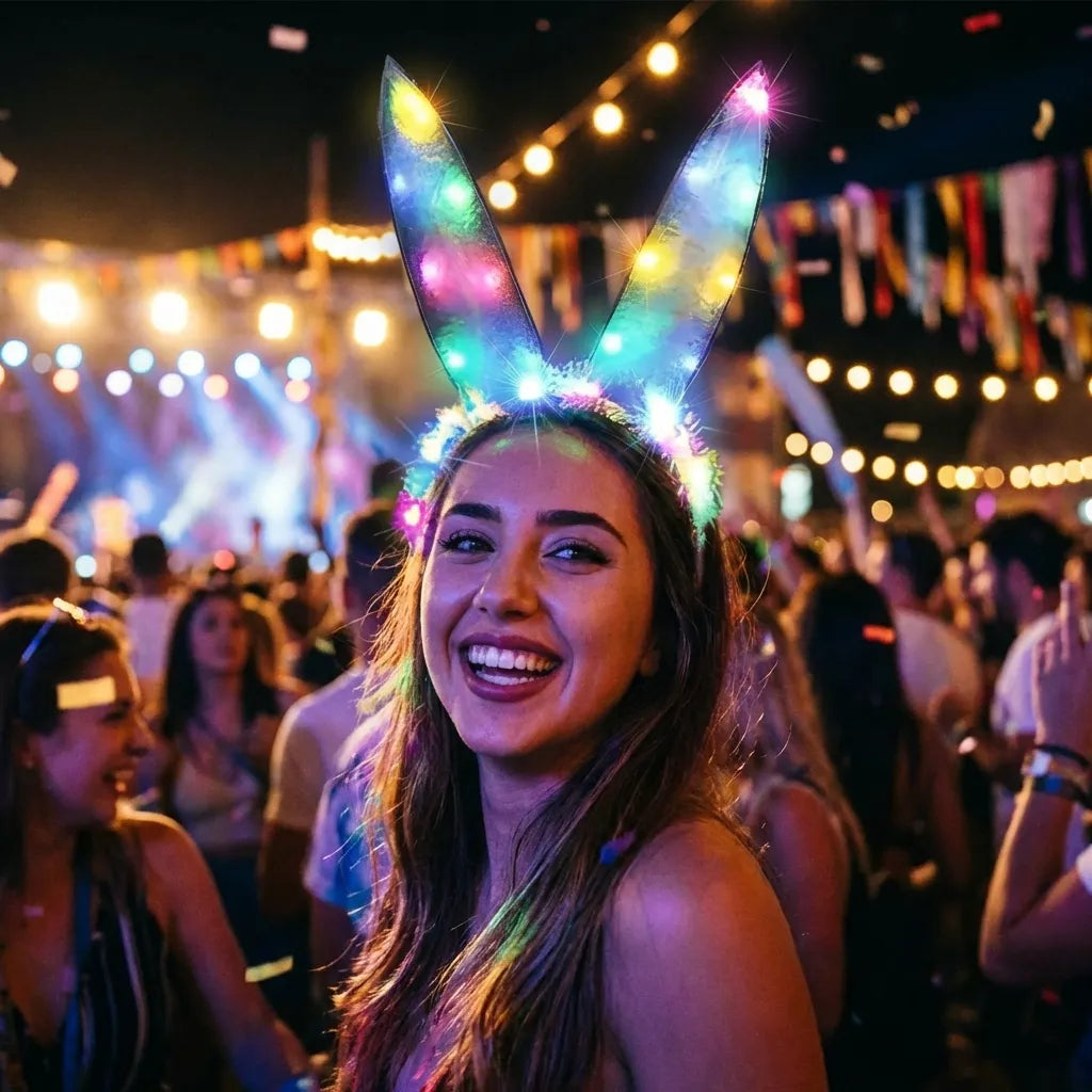 Rabbit Ears Hair Band with Light