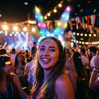 Rabbit Ears Hair Band with Light