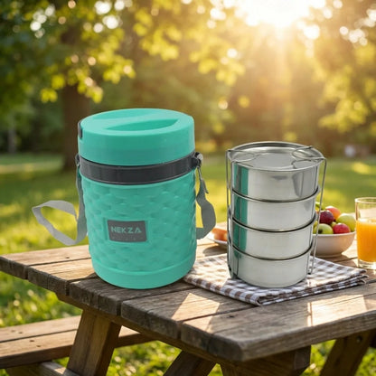 Insulated 4 Compartment Stainless Steel Tiffin Box