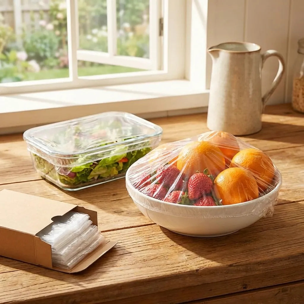 Plastic Bags - Reusable Elastic Food Storage (Pack of 2)