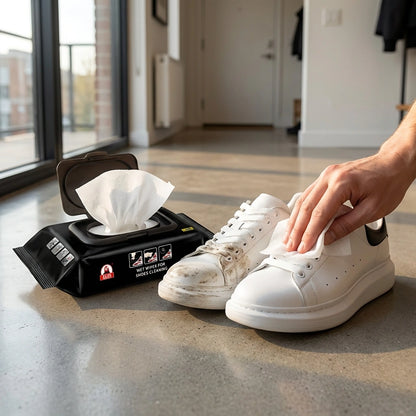 Sneaker & Shoe Cleaner Wipes(1 Packs of 80)