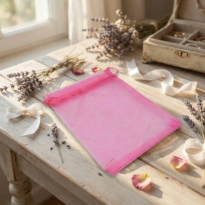 Organza Drawstring Gift Bags – 100 Pcs
