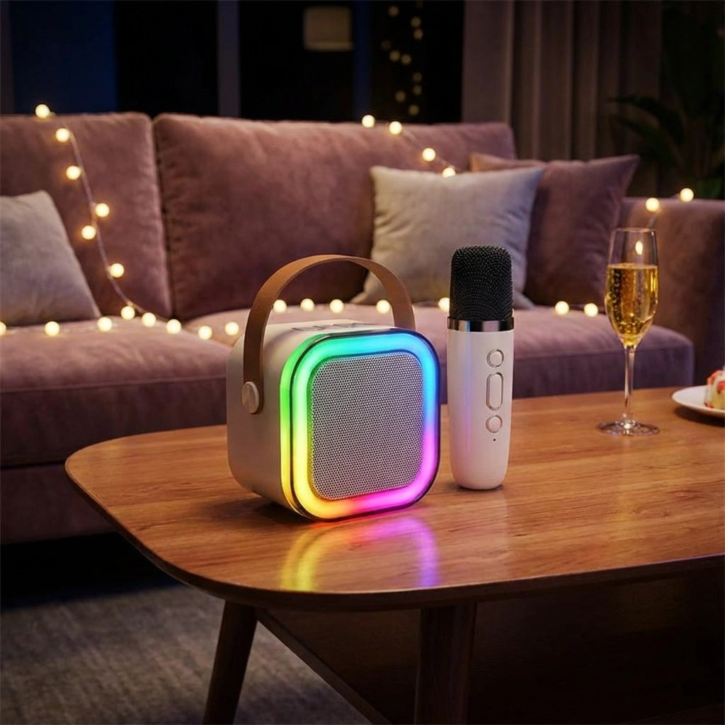 Bluetooth Speaker with Karaoke Mic