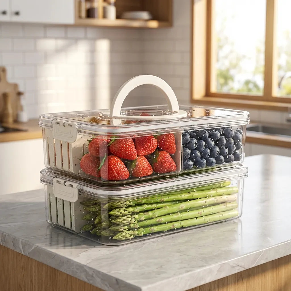 4 Compartment Fridge Storage