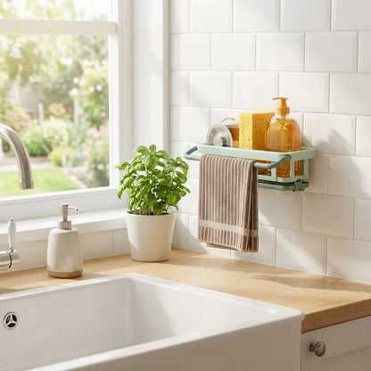 Retractable Sponge Storage Hanging Rack