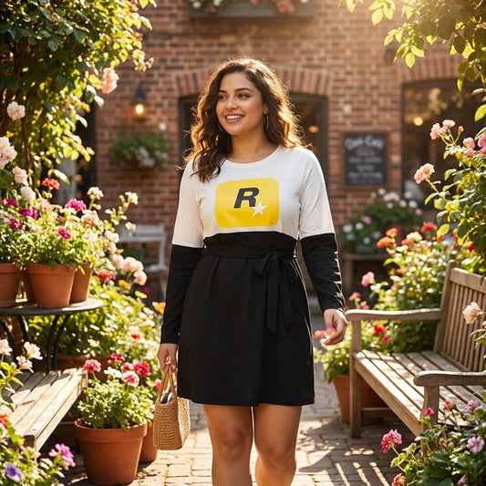 Cotton Printed T-Shirt Dress