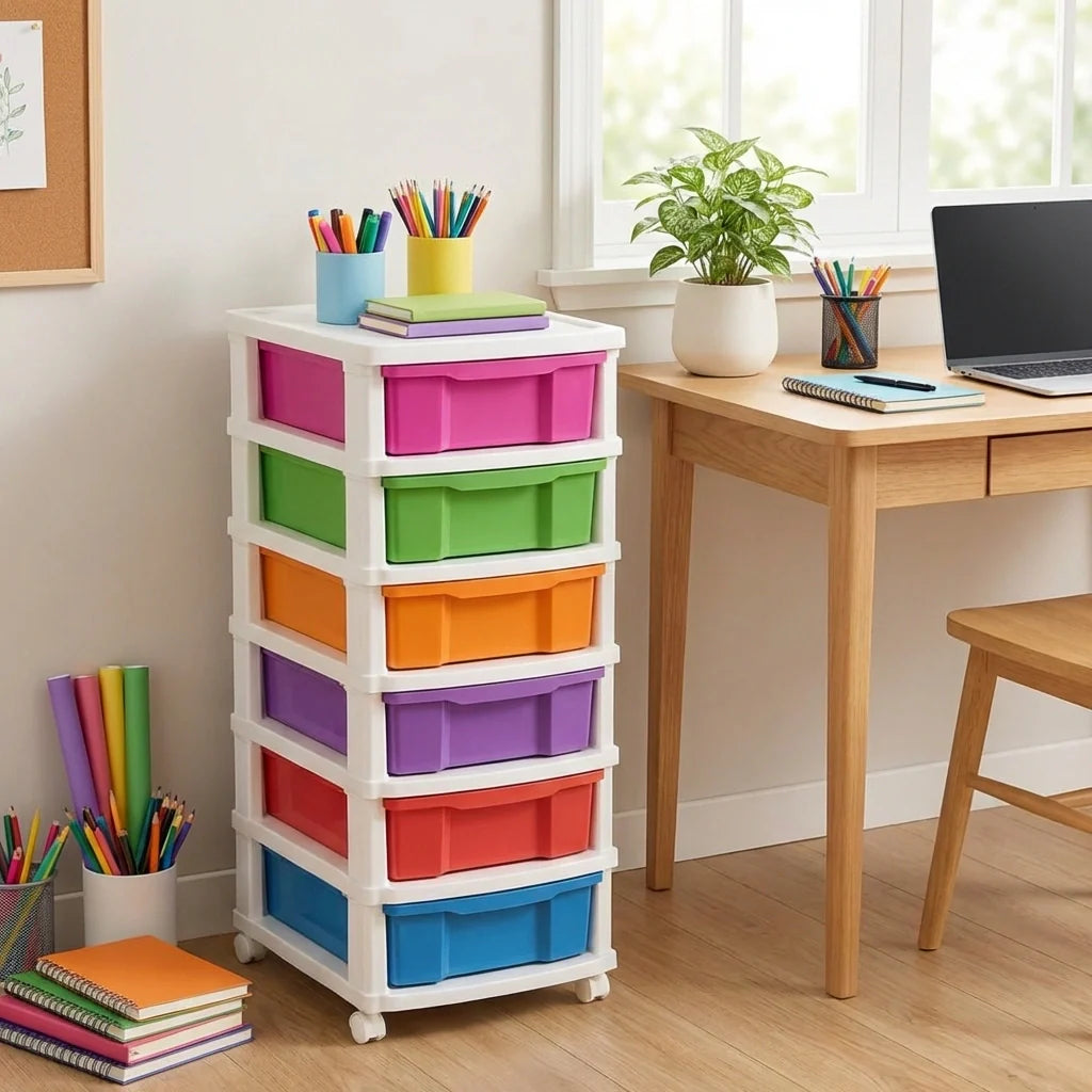 6-Layer Colorful Storage Drawers