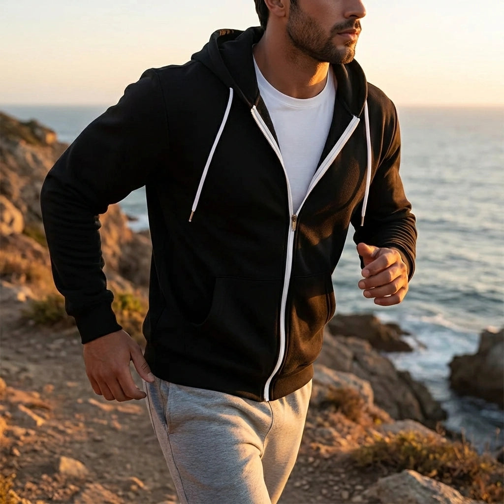 Slim Fit Printed Hoodies
