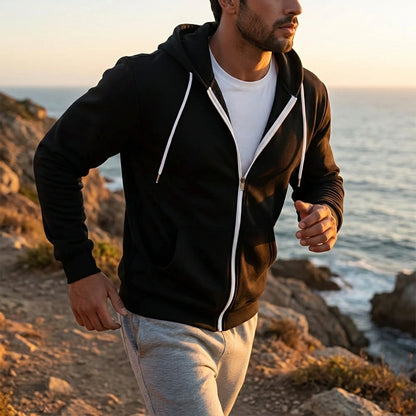 Slim Fit Printed Hoodies