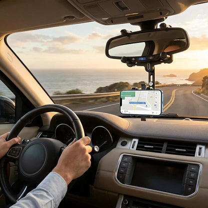 Rearview Mirror Phone Holder for Car