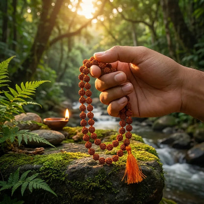 108-Bead Rudraksha Jaap Mala