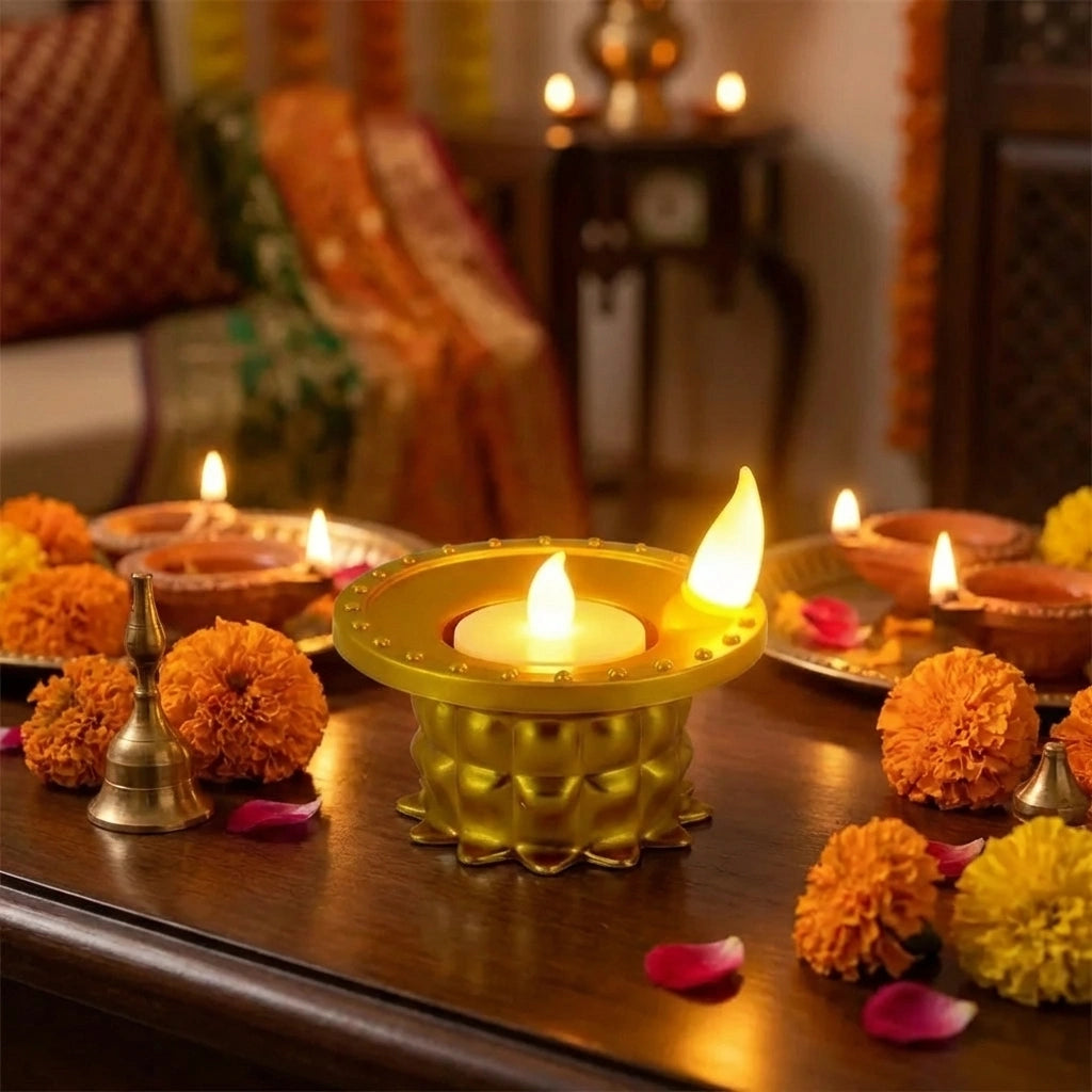 Water Pouring  Diya Led Light
