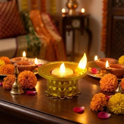 Water Pouring  Diya Led Light