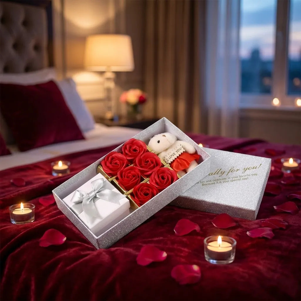 Valentine Teddy Gift Set