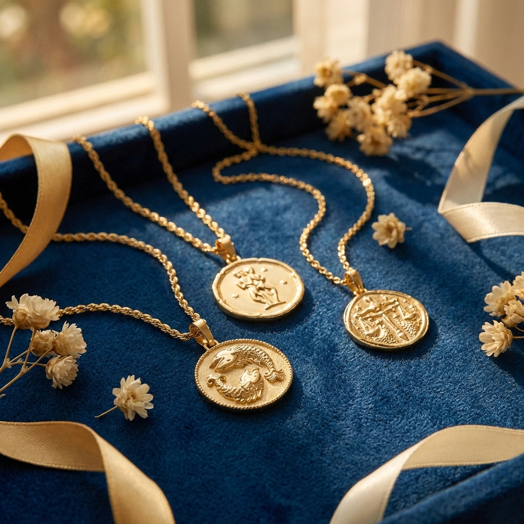 Gold Plated Zodiac Sign Necklace